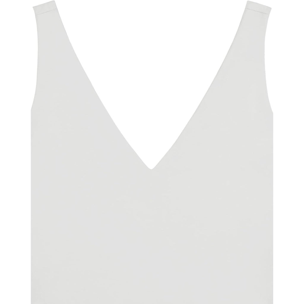 REORIA Butsmooth® Women’s Trendy Sexy Plunge Deep V Neck Sleeveless V Backless Slim Fit Going Out Crop Tank Tops