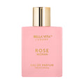 Bellavita Luxury ROSE Eau de Parfum | 100 ml (3.4 fl.oz.) | Perfume for Women | Fresh, Floral Peach, Jasmine, and Ambery Musk Notes | Long Lasting Women's Day Special Fragrance
