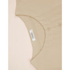 Women's Pocket Henley Tunic Top Beige