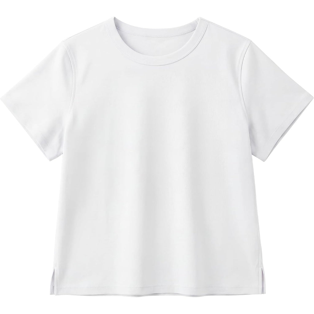 Stelle Women's Cotton T-Shirts Crewneck Short Sleeve Basic Tees Summer Casual Solid Crop Tops