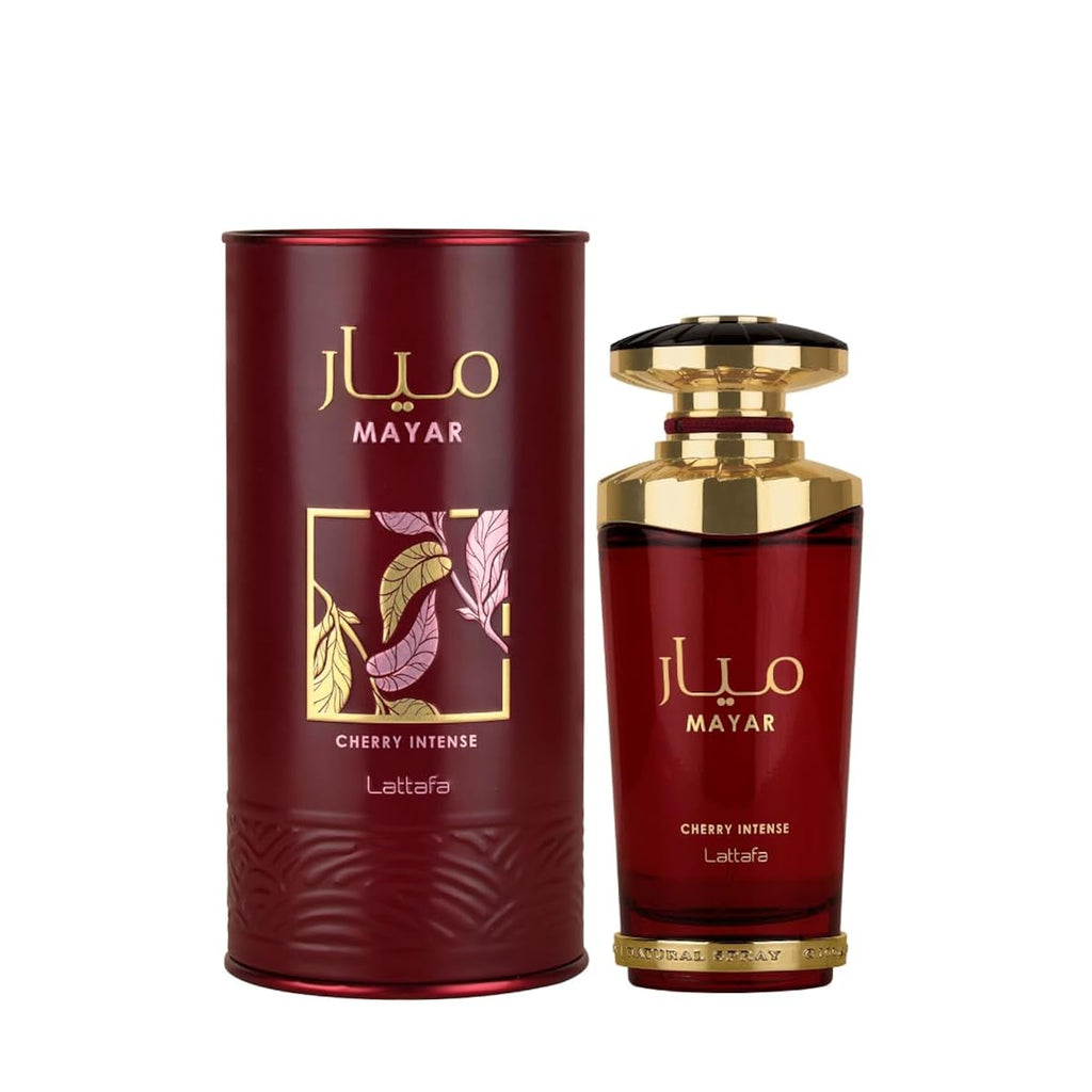 Lattafa Mayar Cherry Intense for Unisex Eau de Parfum Spray, 3.4 Ounce / 100 ml