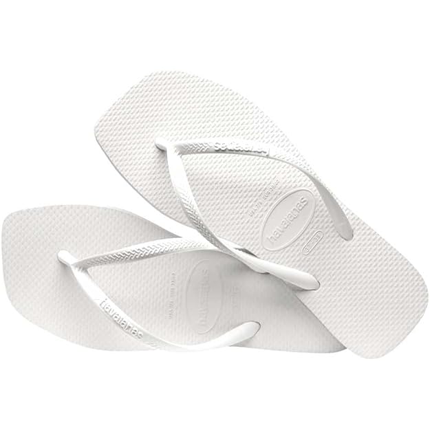 Havaianas Women's Slim Square Flip Flops In White