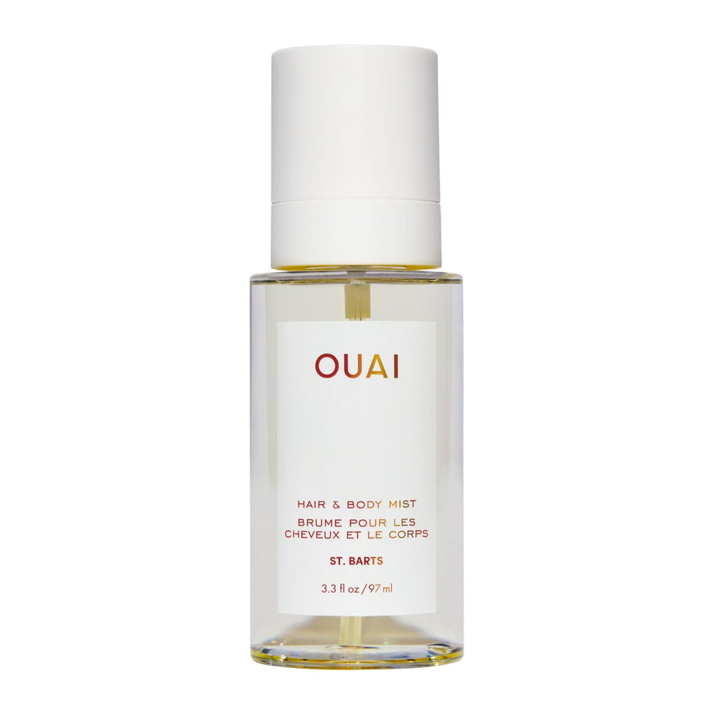 OUAI St. Barts Hair and Body Mist - Tropical-Scented Hair Perfume and Body Spray - Notes of Dragonfruit, Orange Blossom, Tuberose & Musk (3.3 Fl Oz)