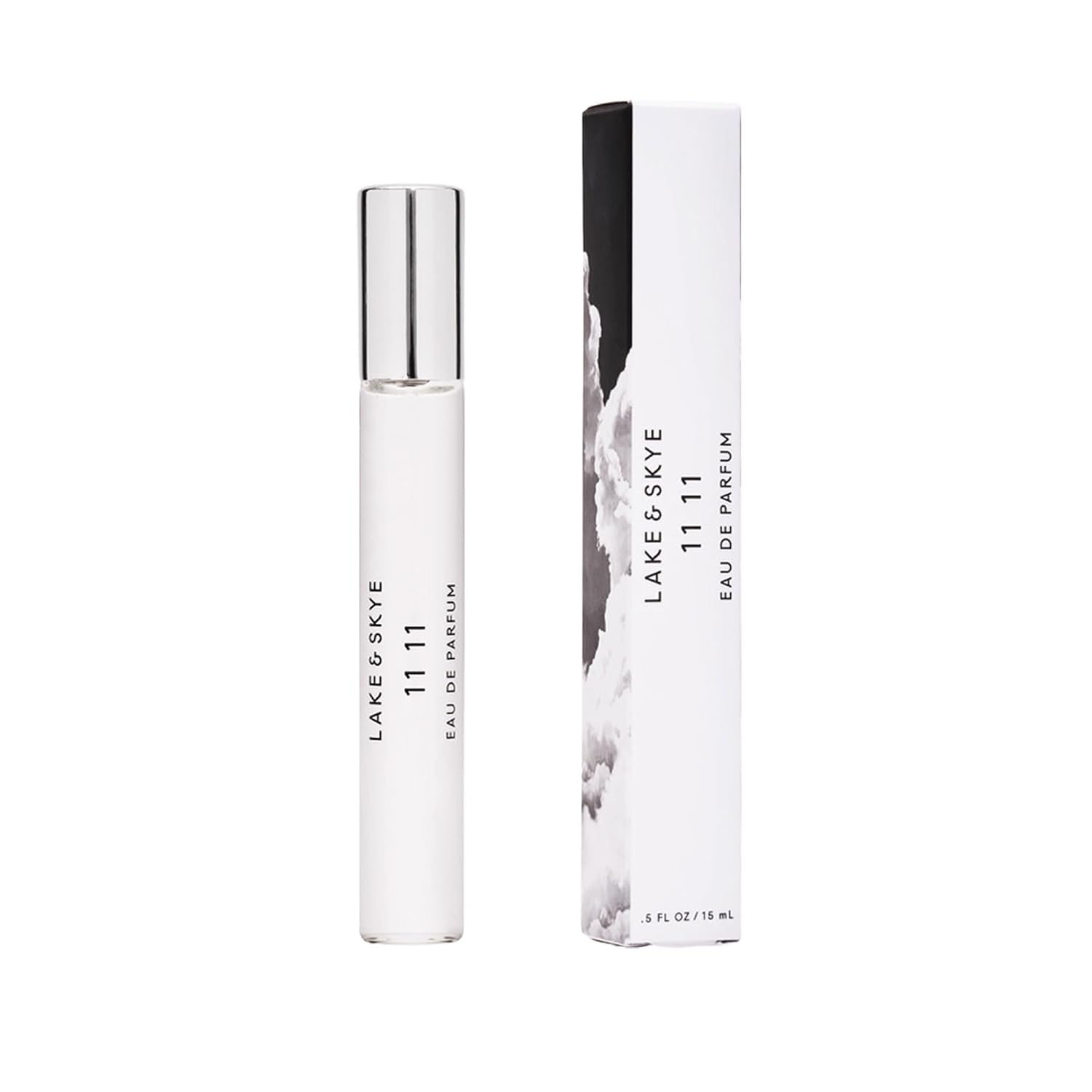 Lake & Skye 11 11 Eau de Parfum Travel Spray, Clean Skin Musk & White Amber Unisex Fragrance with Ozonic & Marine Notes, 0.5 fl oz (15 ml)