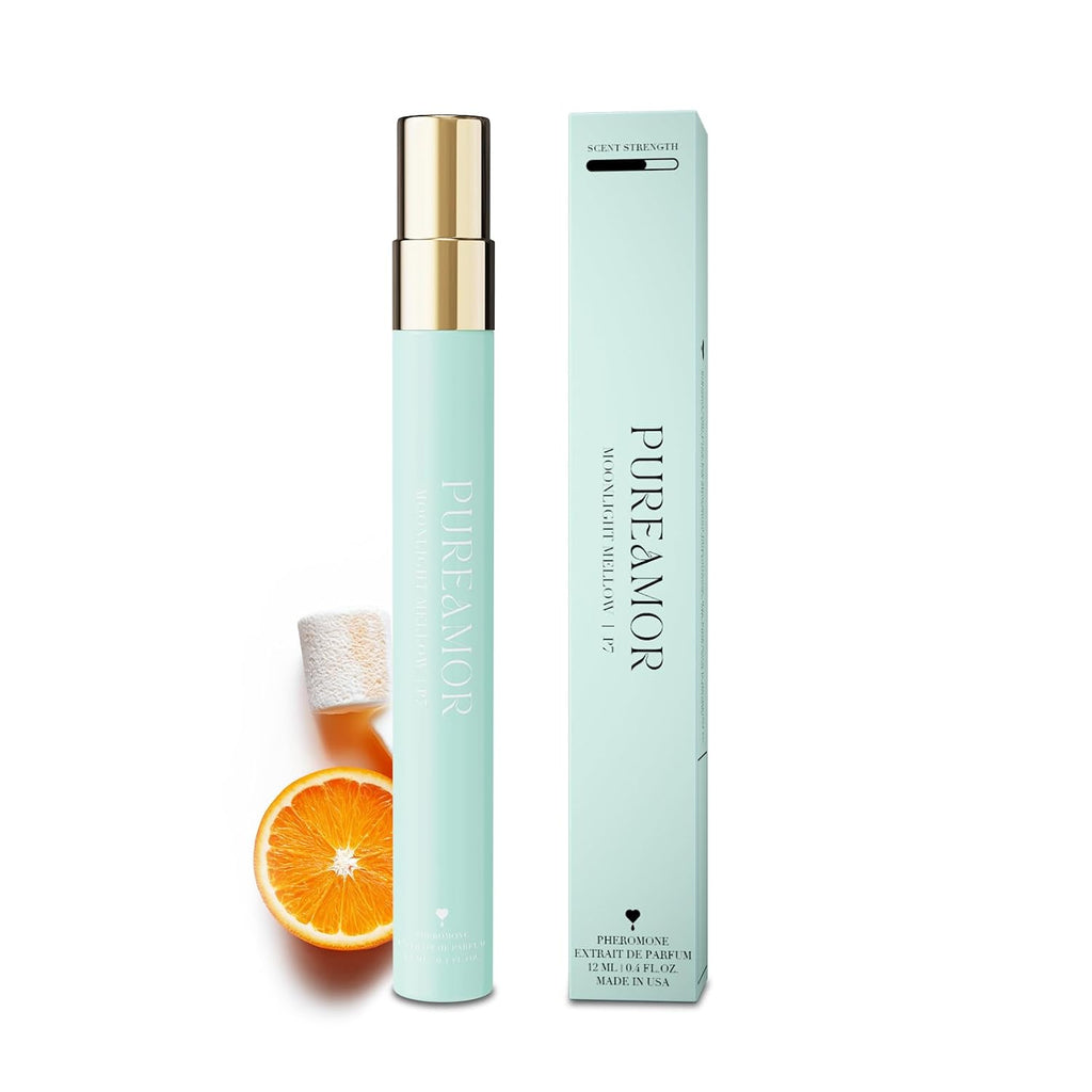 Pheromone Perfume for Women, Moonlight Mellow Extrait de Parfum - Long Lasting Sweet Floral Gourmand Scent, 30% High Concentration, Travel Size Fragrance Spray, 0.4 oz / 12ml