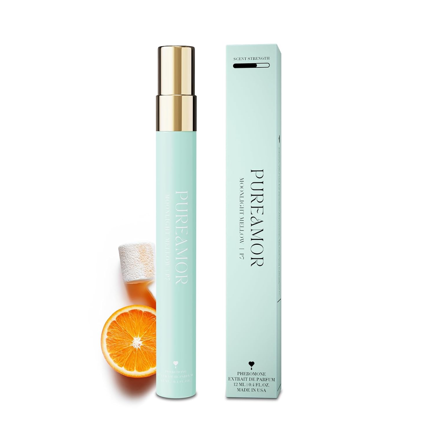 Pheromone Perfume for Women, Moonlight Mellow Extrait de Parfum - Long Lasting Sweet Floral Gourmand Scent, 30% High Concentration, Travel Size Fragrance Spray, 0.4 oz / 12ml