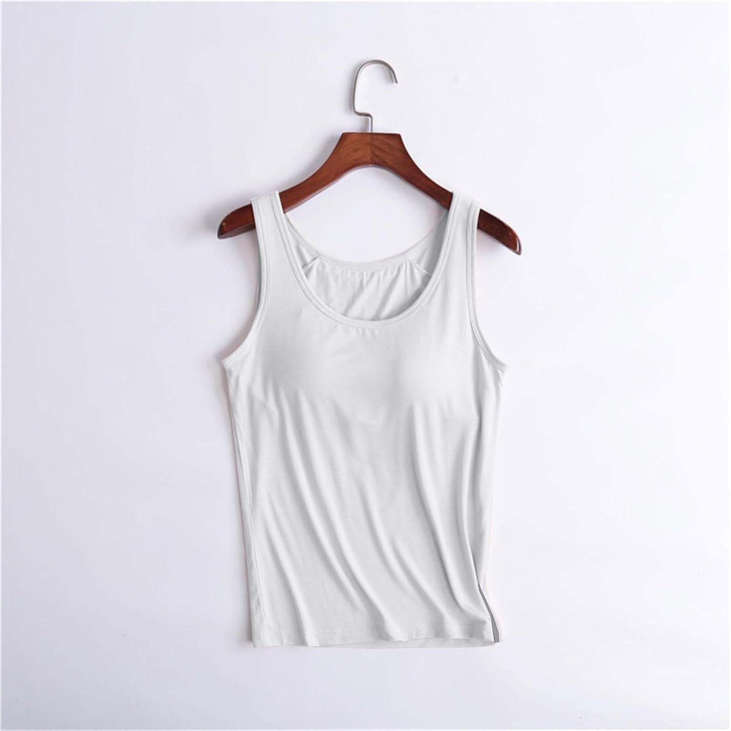 Tank Tops with Built In Bras - Women Padded Sports Cami Shirts Workout Yoga Camisole Tops Casual Comfy Undershirt