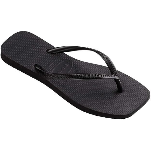 Havaianas Women's Slim Square Flip Flops In Black