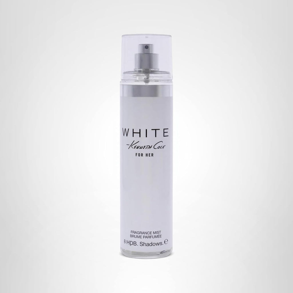 Kenneth Cole White for Her Body Mist for Women, Notes of Mandarin, Vanilla, Musk, and Orchid, Fruity, Fresh, Feminine Scent, Long-Lasting, Everyday Wear Fragrance, 8 Fl oz
