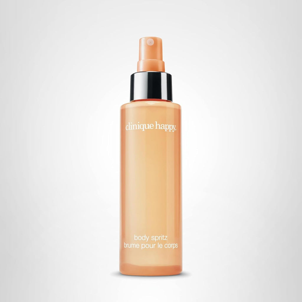 Clinique Happy Body Spritz | Notes of Grapefruit, Bergamot, Hawaiian Wedding Flower + Spring Mimosa | Women's Fragrance, 4.2 Fl Oz