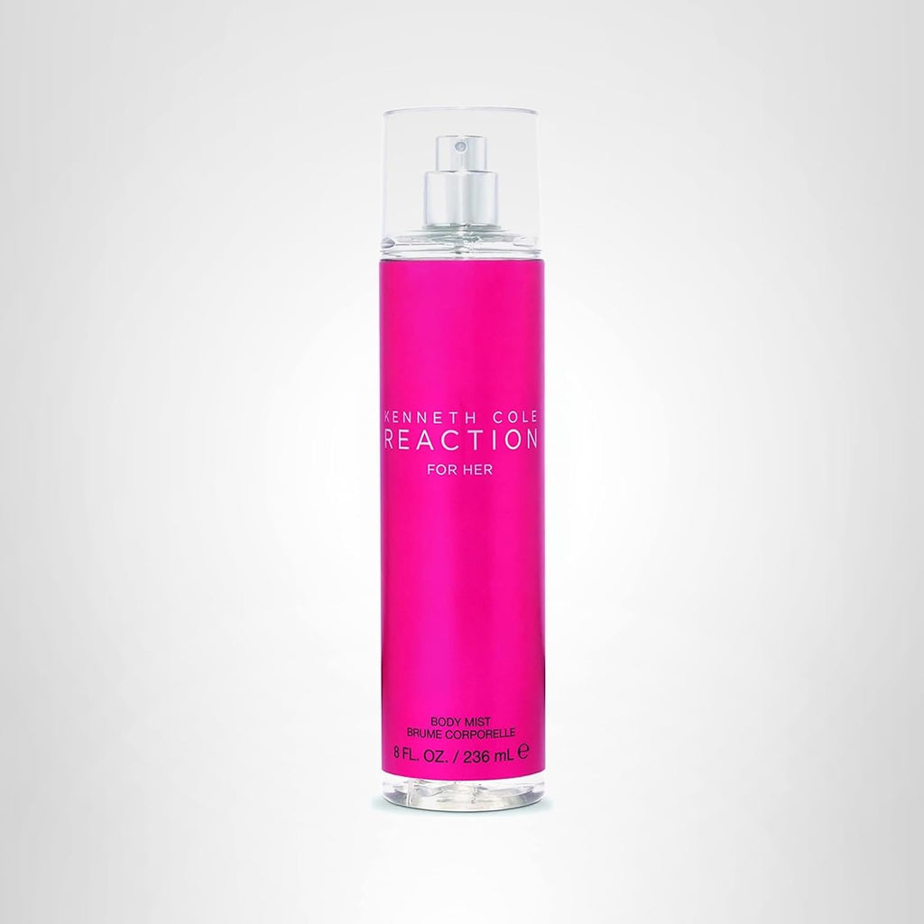 Kenneth Cole For Her Body Mist for Women, Notes of Mandarin, Violet, and White Amber, Feminine Scent, Long-Lasting, Everyday Wear Fragrance, 8 Fl Oz
