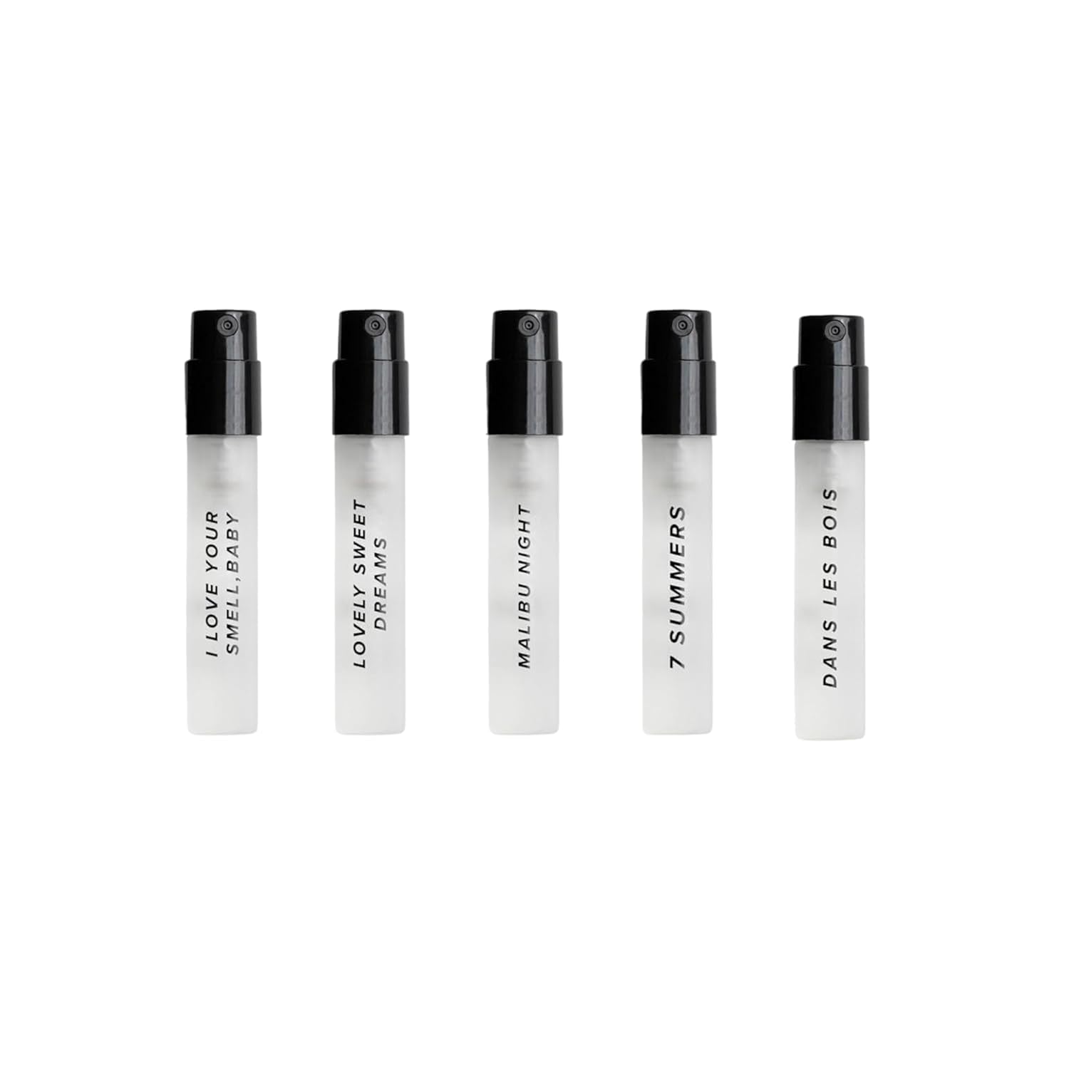 DIME Beauty Perfume Sampler Kit - Set of 5 Travel Size Perfumes for Women, Clean Fragrance Discovery Set, Eau de Toilette with Organic Sugar Cane Alcohol, Vegan, 5 x 2 ml