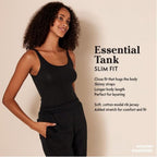 Women's Slim-Fit Thin Strap Tank Top Dark Taupe