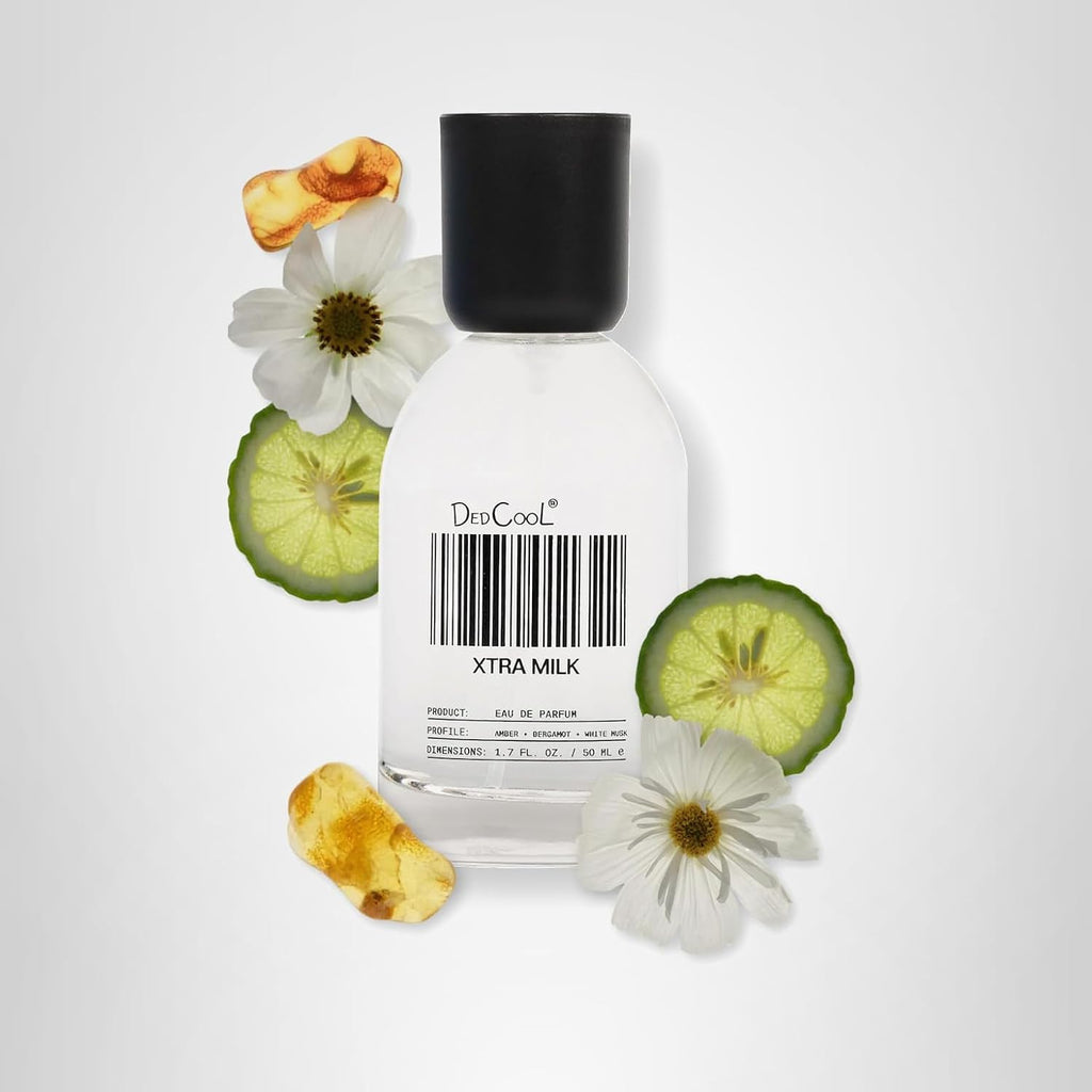 DedCool Eau de Parfum | Xtra Milk | Bergamot, White Musk & Amber | Clean Unisex Fragrance | Non-Toxic, Vegan | 1.7 fl oz