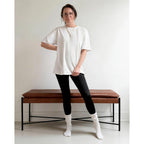 Stelle Non See Through Oversized T Shirts Women Crew Neck Short Sleeve Summer Tops Soft Basic Tee Shirt