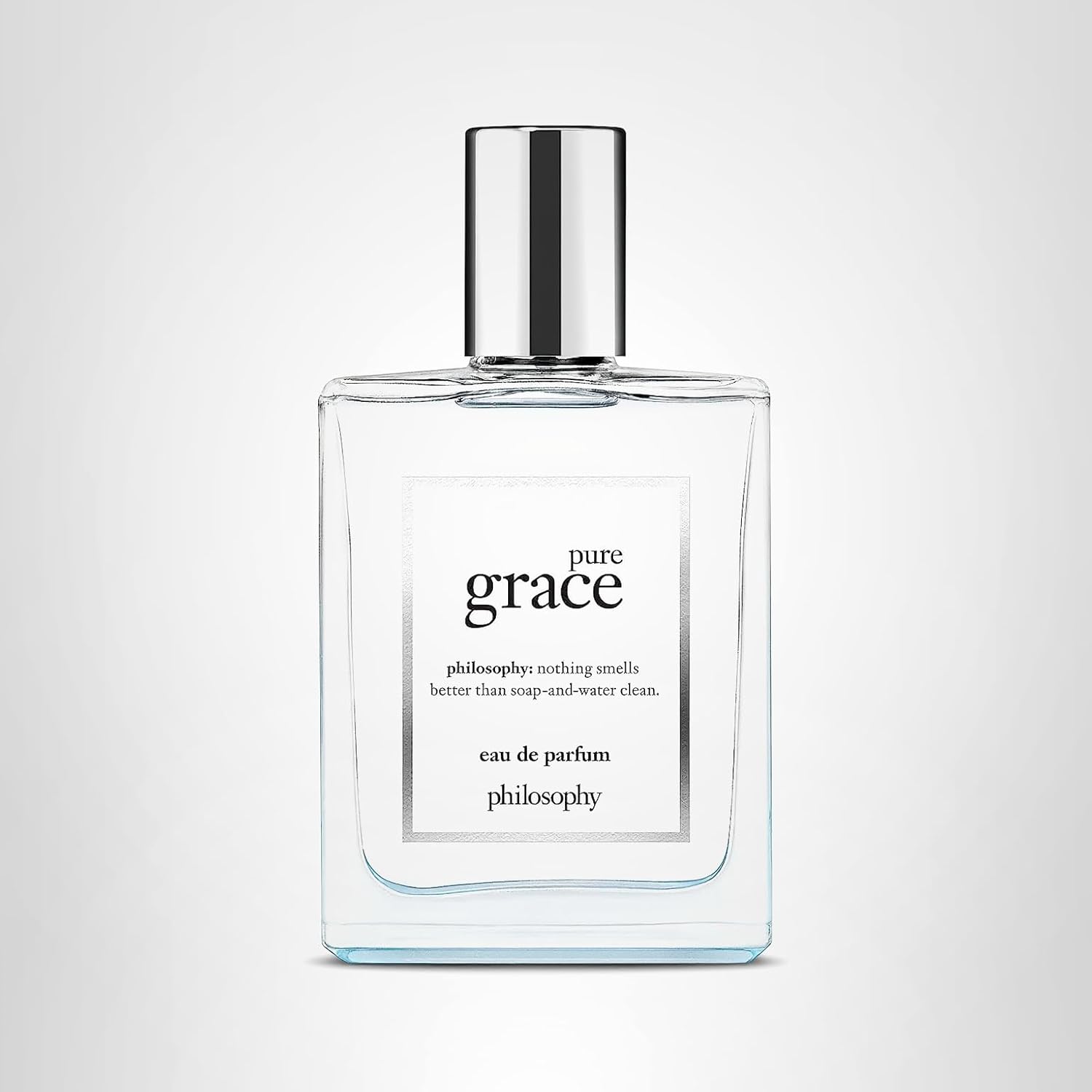 philosophy pure grace eau de parfum - crisp & clean women's perfume - with notes of water lily, leafy greens & musk - long lasting fragrance - 2 fl oz