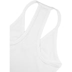 Women's Racerback V-Neck Tank Top White