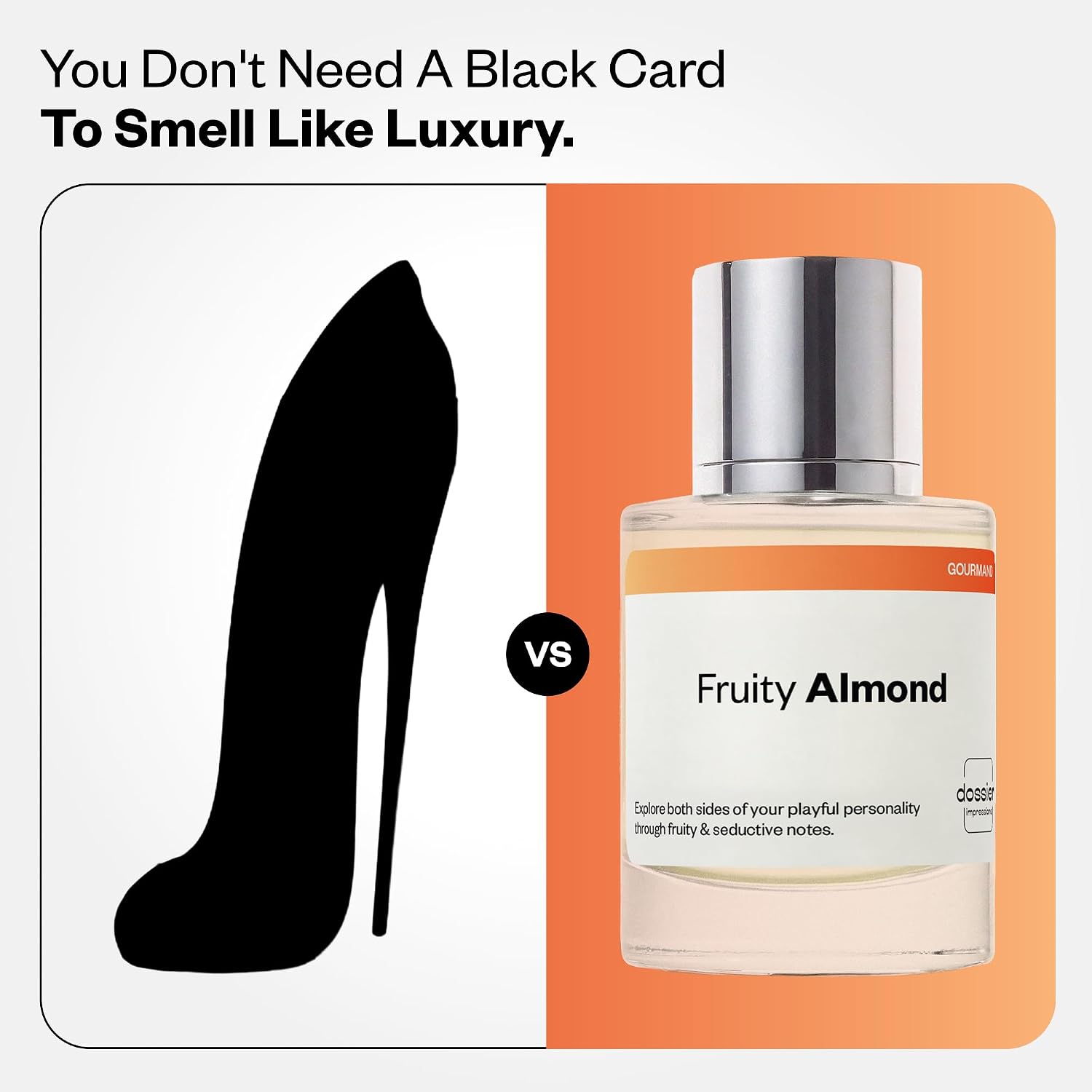 Dossier - Fruity Almond - Eau de Parfum - Perfume Luxury - Pure Infused - Paraben Free - Vegan - For Women - Fragrance 1.7 0z (Spray 50ml)