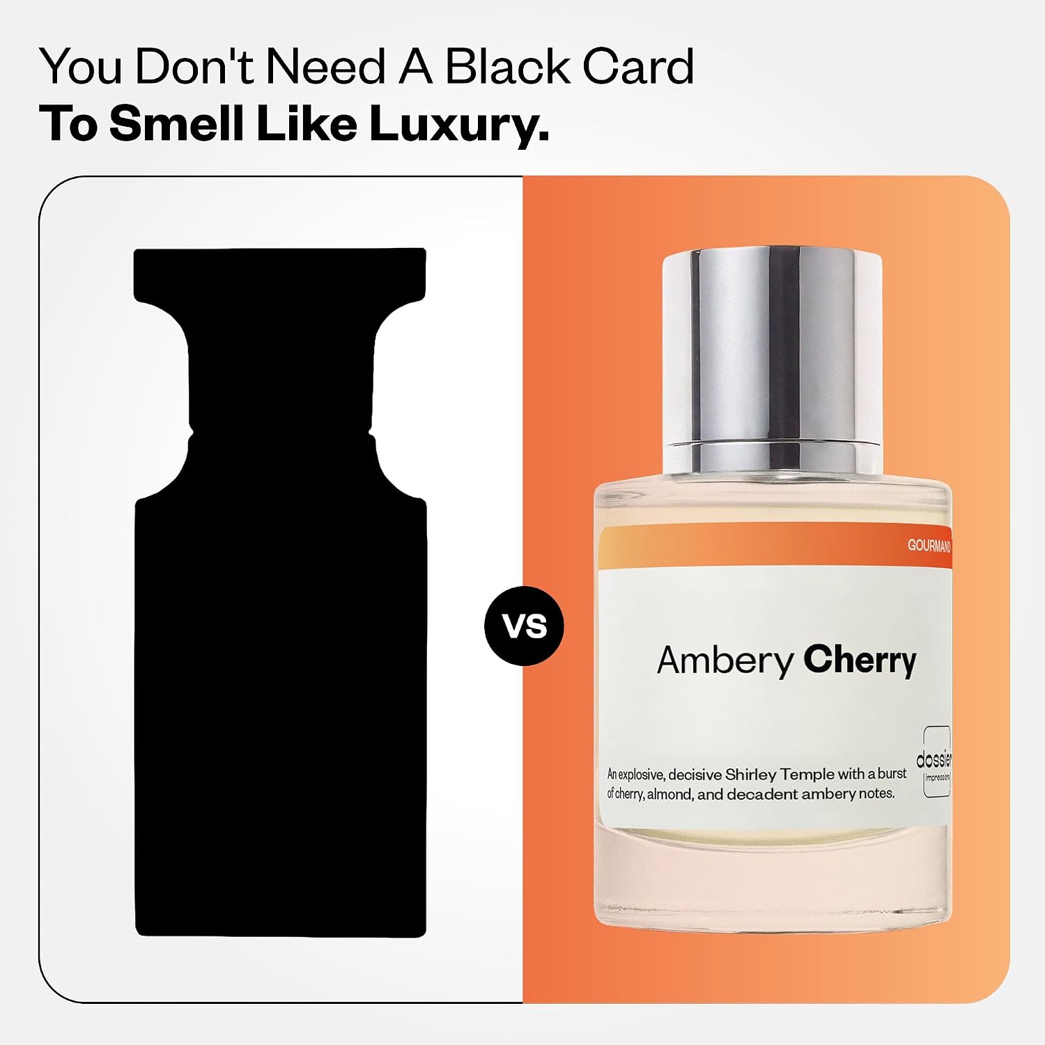 Dossier - Eau de Parfum - Ambery Cherry - Inspired by T.Ford Lost Cherry - Perfume Luxury - Pure Infused - Paraben Free - Vegan - For Women Men Unisex - Fragrance 1.7 Fl oz (Spray 50ml)