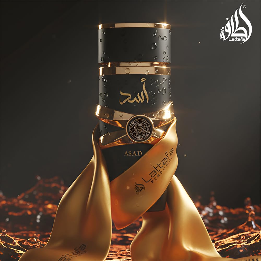 Lattafa Imported Long Lasting Luxury Perfume Spray Asad Premium Refreshing Oud and Musk Fragrances Eau De Parfum 100 ml Perfume for Unisex