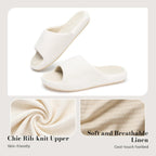 Women's Slippers Corduroy White