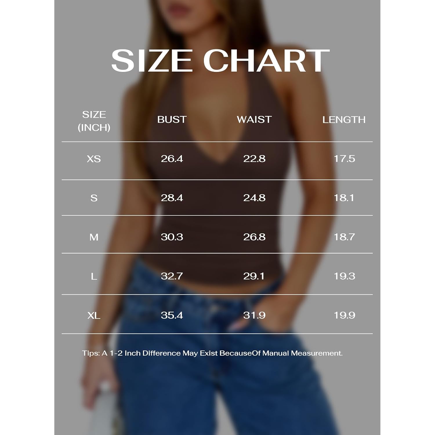 REORIA Womens Halter Tank Tops Double Lined Basic Cami Shirts Sexy Backless Y2K Trendy Going Out Tops