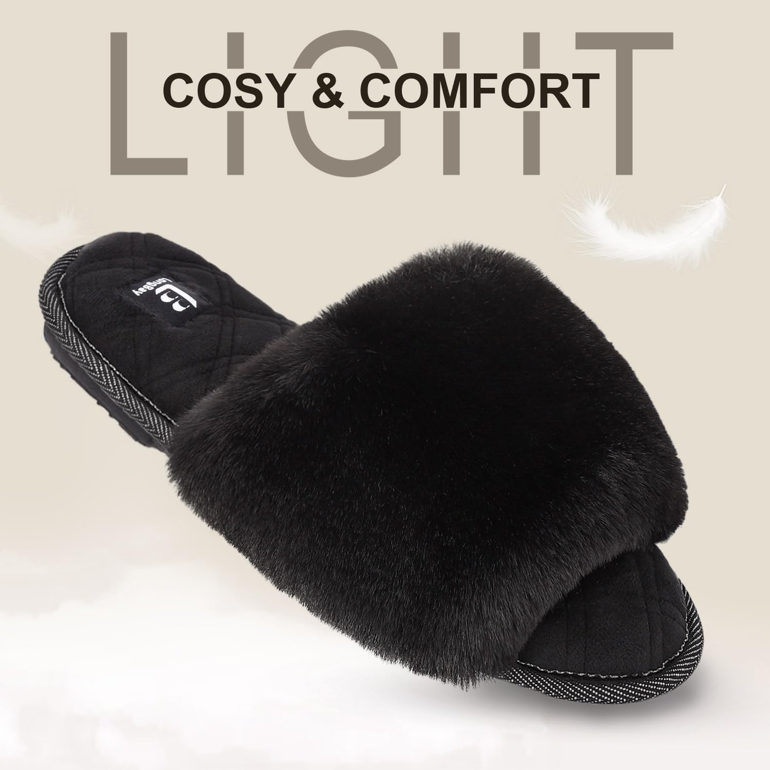 Women's Slippers Cloud Black