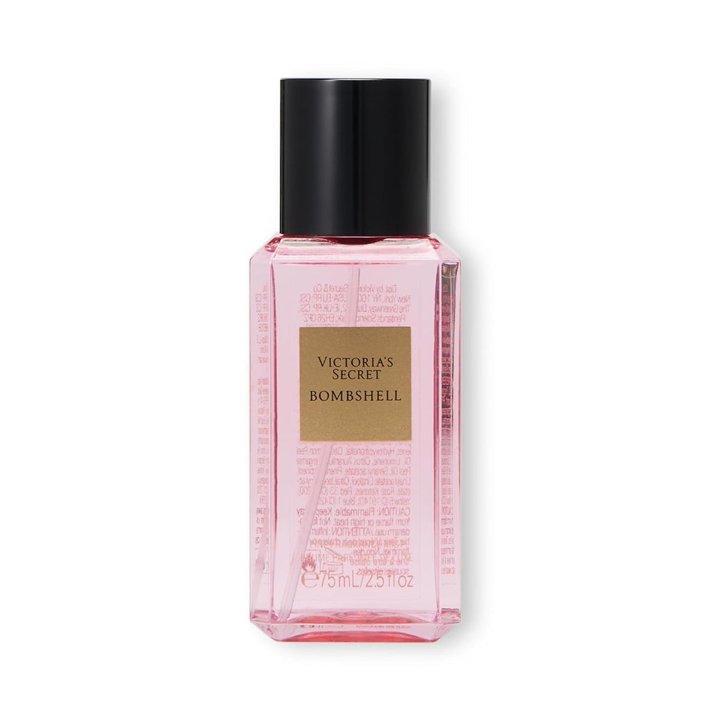 Victoria's Secret Bombshell Mini Fragrance Mist, Notes of Purple Passion Fruit, Shangri-La Peony & Vanilla Orchid, Travel Size Body Spray for Women (2.5 oz)