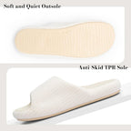 Women's Slippers Corduroy White