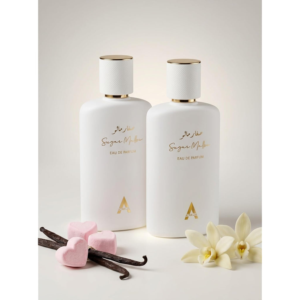 Atralia Sugar Mallow Eau de Parfum 100ml | Sweet Marshmallow, Strawberry & Vanilla Perfume for Women | Long Lasting Gourmand Fragrance with Candy Sugar & Musk