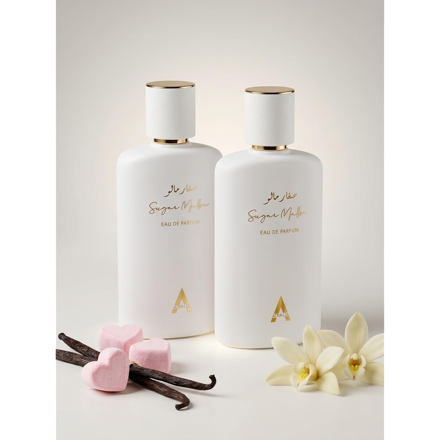 Atralia Sugar Mallow Eau de Parfum 100ml | Sweet Marshmallow, Strawberry & Vanilla Perfume for Women | Long Lasting Gourmand Fragrance with Candy Sugar & Musk