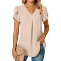 Women's Chiffon Leggings Fit Tunic Top Khaki