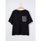 Dokotoo Womens Tops Cute Lace Summer Short Sleeve 2026 Oversized Casual T Shirts Lace Pockets