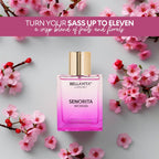 Bellavita Luxury Senorita Eau de Parfum | 100 ml (3.4 fl.oz.) | Perfume for Women | Fresh Floral, Yuzu, Peony, and Musk Notes | Long Lasting Women's Fragrance | Mother's day Fragrance