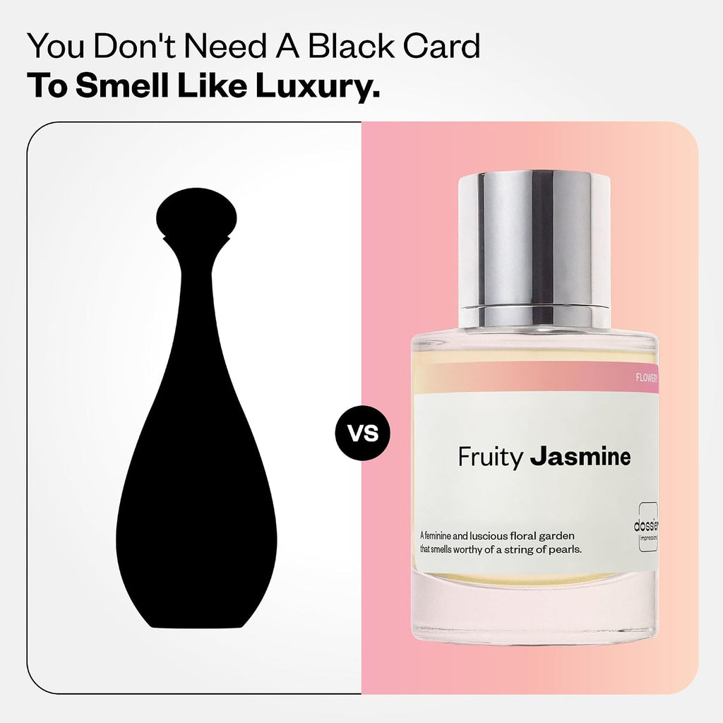 Dossier - Fruity Jasmine - Inspired by J'adore - Eau de Parfum - Long-Lasting Fragrance - Feminine - 1.7 fl oz (50ml)