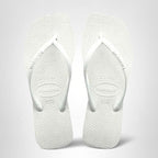 Havaianas Women's Slim Square Flip Flops In White