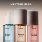 PHLUR Island Escape Body Mist Set, 3oz Each - Hair and Body Perfume Gift Set Includes Beach Skin, Island Swim and Paradise Nectar Body Spray