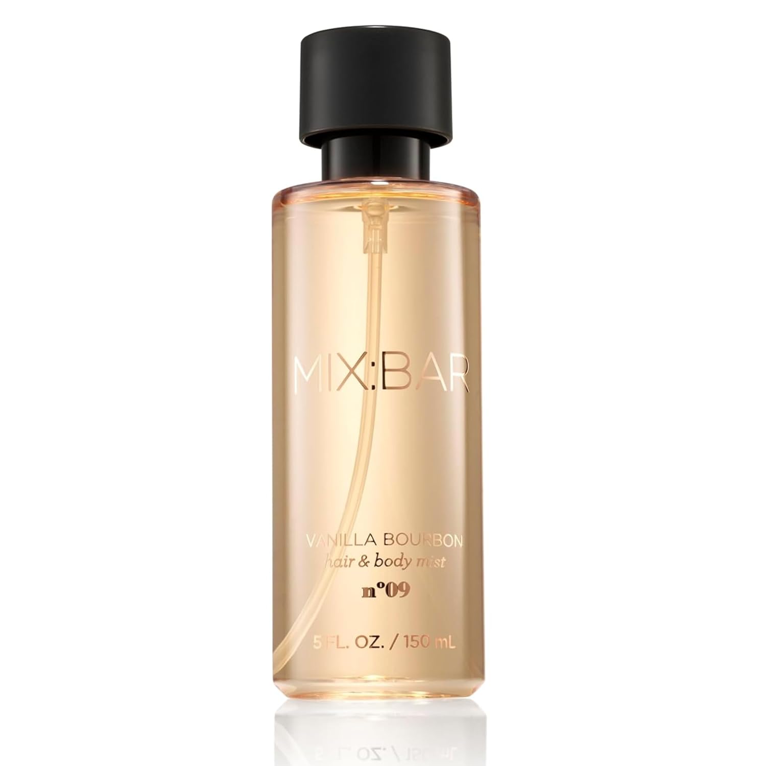 MIX:BAR Vanilla Bourbon Hair + Body Mist Spray for Women + Girls - Vanilla Bean, Sandalwood, Jasmine + Bergamot, Amber Fragrance Notes - Vanilla Bedroom + Hair + Body Oil Spray - Vegan - 5oz