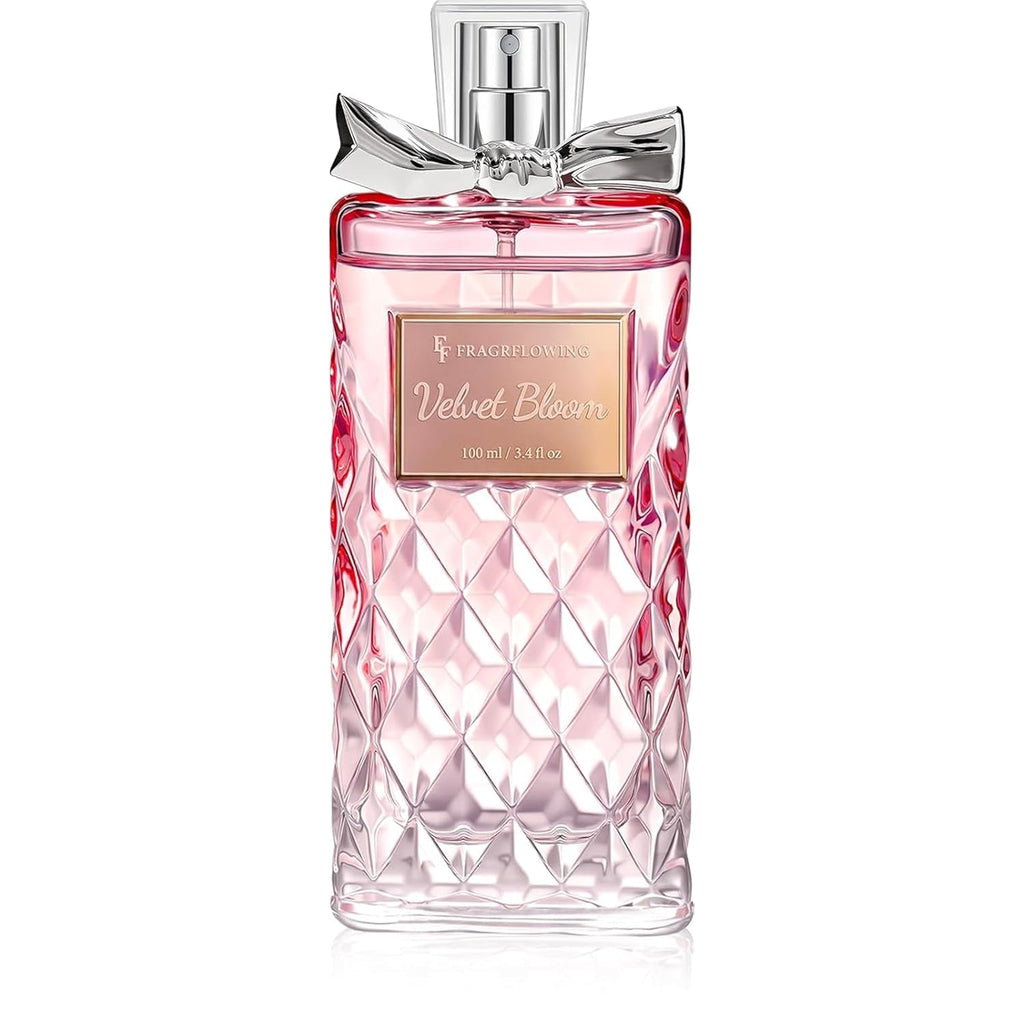 Perfume for Women, Alcohol-Free Long Lasting Floral Fragrance, Light & Soft Scent with Rose, Jasmine & Peony, Peach, Patchouli & Musk Base, 100ml / 3.4 fl oz, Gift for Women & Moms (Velvet Bloom)