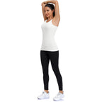 Women's Slim Fit Crewneck Tank Top White