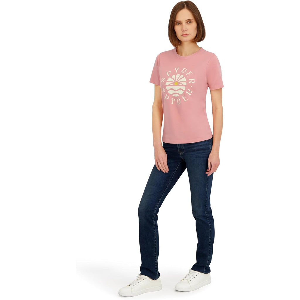 Spyder Women's Retro Sunset Graphic Short Sleeve Tee T-Shirt