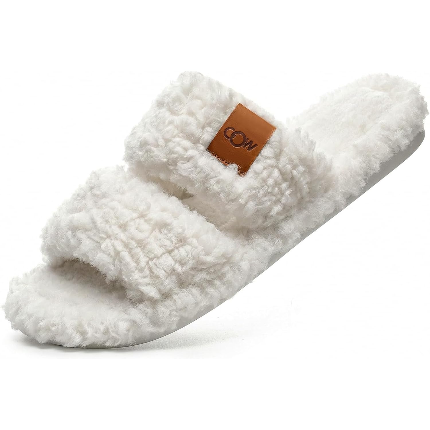 Women's Slippers Open-Toe White