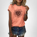 Cicy Bell Women's T Shirts Short Sleeve Tees Sunflower Graphic Loose Summer Tops