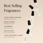 DIME Beauty Perfume Sampler Kit - Set of 5 Travel Size Perfumes for Women, Clean Fragrance Discovery Set, Eau de Toilette with Organic Sugar Cane Alcohol, Vegan, 5 x 2 ml