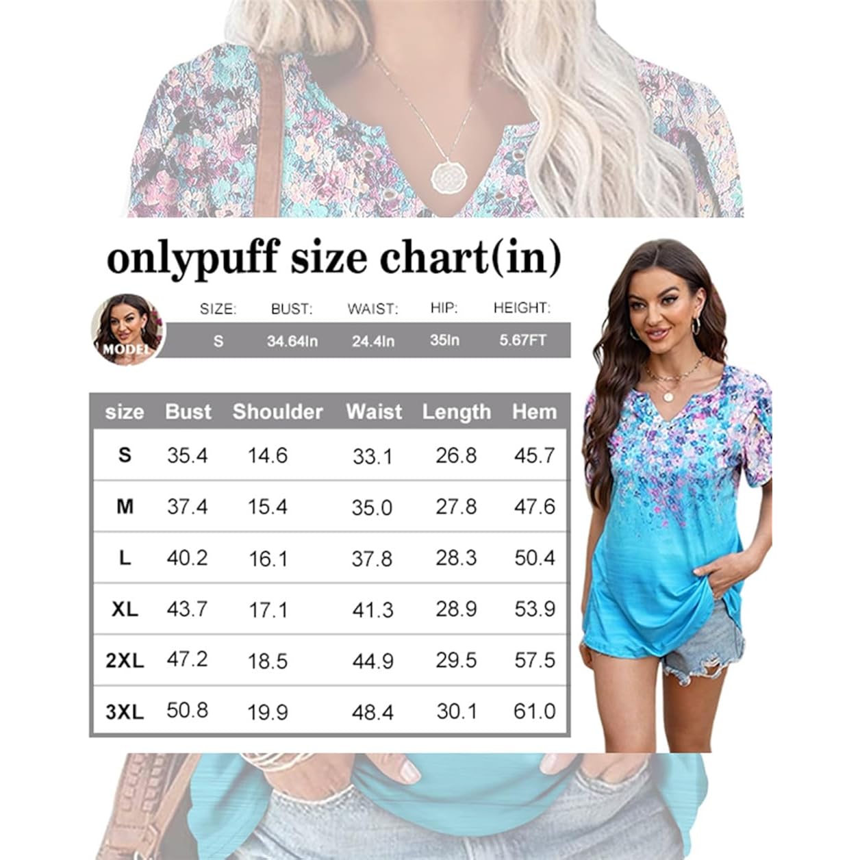 Women's Flowy Boho Tunic Top Rainbow