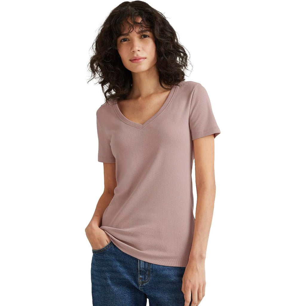 Eddie Bauer Womens Women's Short Sleeve Favorite Vneck Tee