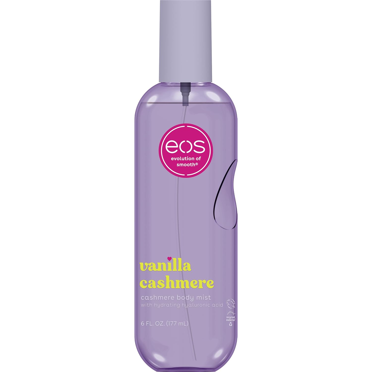 eos Cashmere Body Mist, Vanilla Musk & Cozy Caramel, Hair Mist and Body Spray for Women, Moisturizing Formula with Hyaluronic Acid, Vegan, Cruelty-Free, 6 fl oz