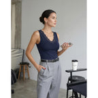 MEROKEETY Womens Summer V Neck Lace Tank Tops 2026 Sleeveless Elegant Sexy Casual Trendy Work Going Out Cami Shirts