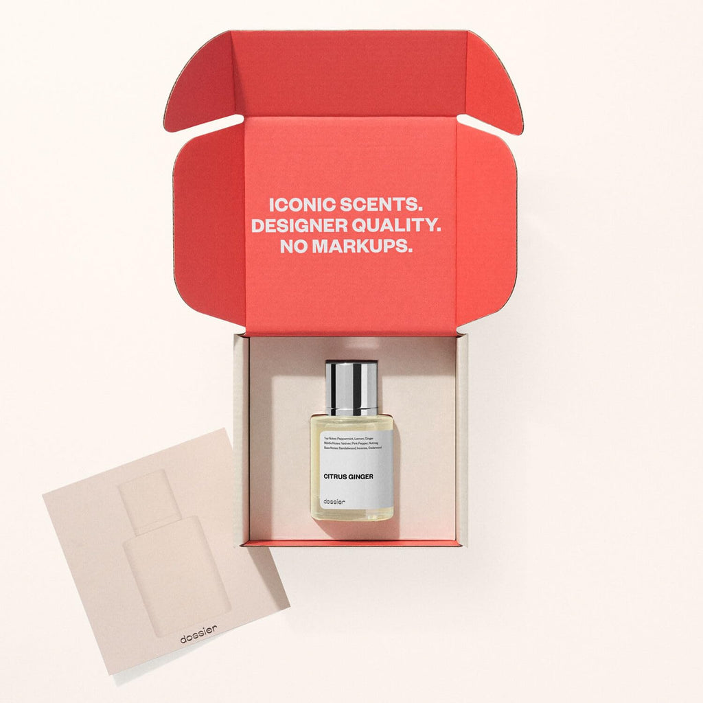 Dossier - Citrus Ginger - Eau de Parfum - Inspired by Bleu de Chanel - Long-Lasting Fragrance - Masculine - 1.7 fl oz (50ml)