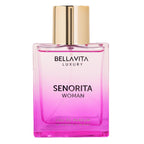 Bellavita Luxury Senorita Eau de Parfum | 100 ml (3.4 fl.oz.) | Perfume for Women | Fresh Floral, Yuzu, Peony, and Musk Notes | Long Lasting Women's Fragrance | Mother's day Fragrance